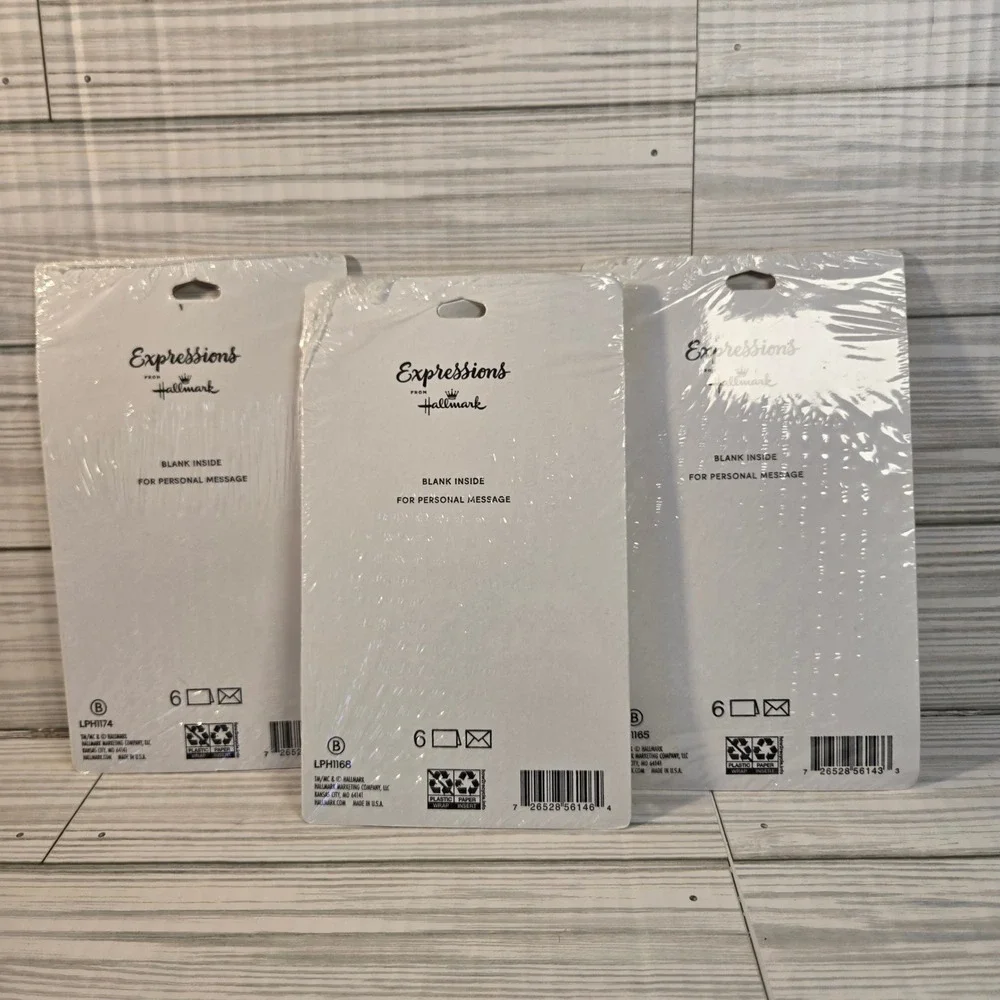 Hallmark Expressions Thank You Cards 18 Count 3 Packs Blank Inside Floral Rustic